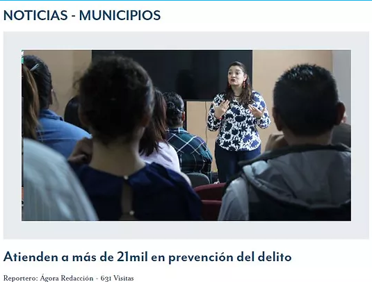 <p>Atienden a Más de 21mil en Prevención de Delito</p>
